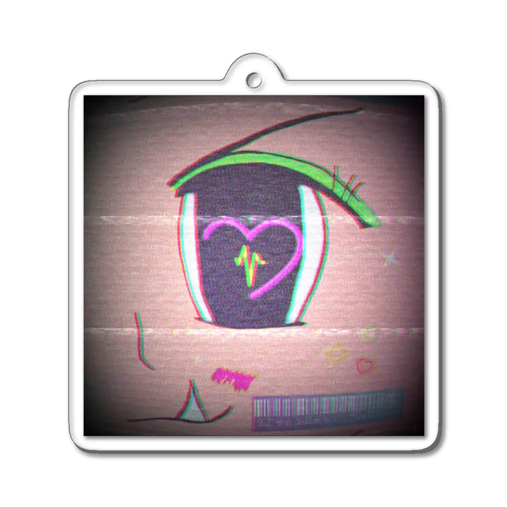 Caf'EmodeのFuture Girl 03 Acrylic Key Chain