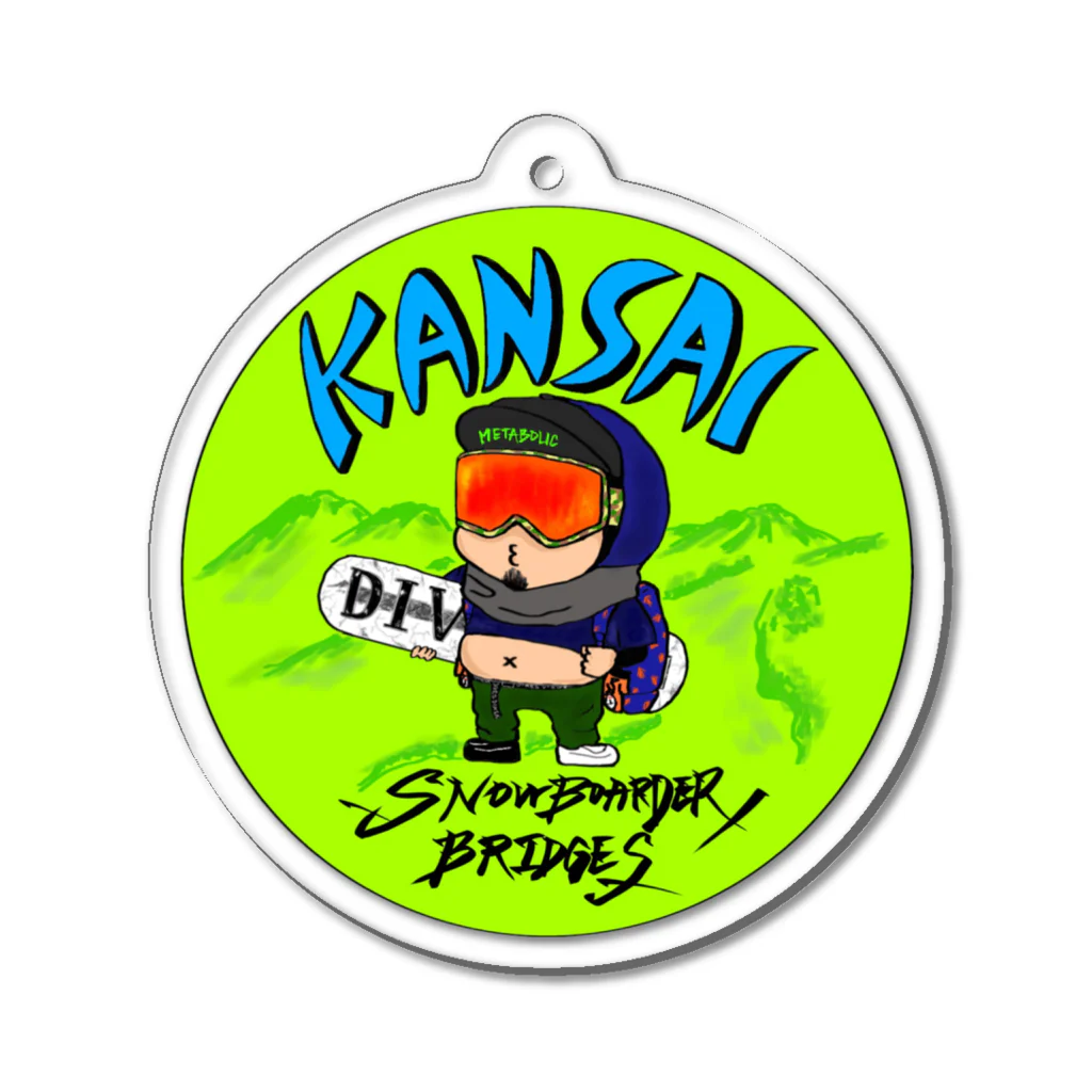 KANSAI SNOWBORDSのKANSAI SNOWBORDS Acrylic Key Chain