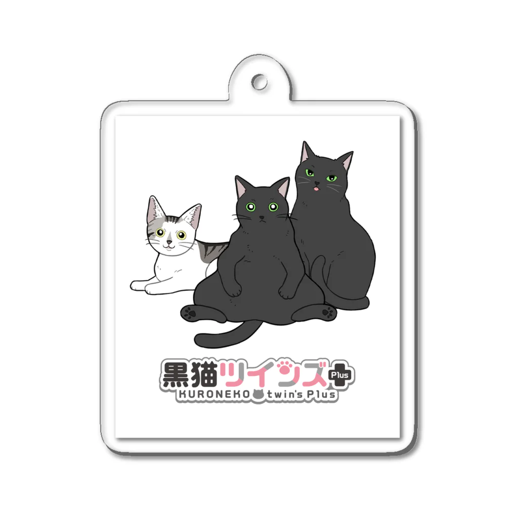 黒猫ツインズPlus 公式SHOPの黒猫ツインズPlus Acrylic Key Chain