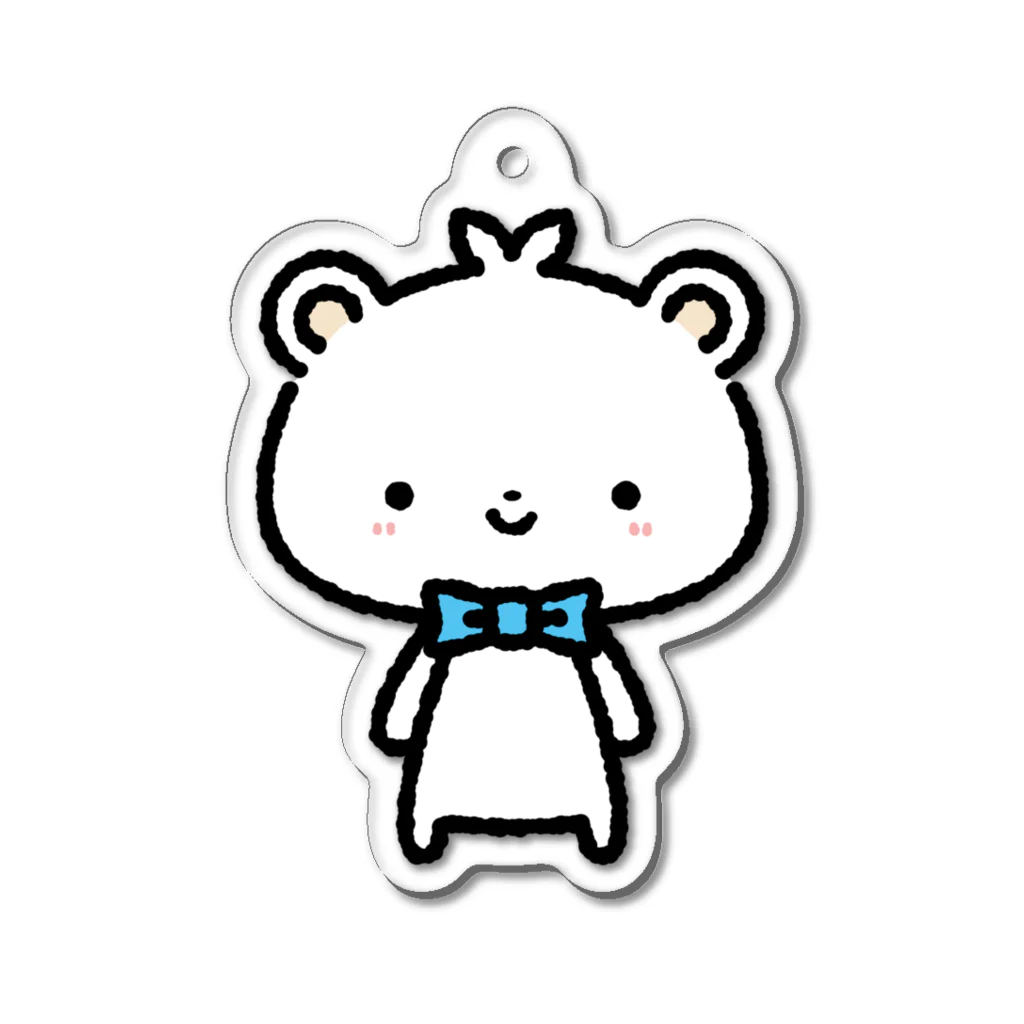 ざっきーの白くまピース🐻 Acrylic Key Chain