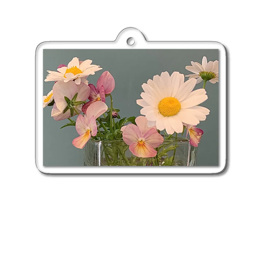 Flower Flower。のけなげな小花。 Acrylic Key Chain