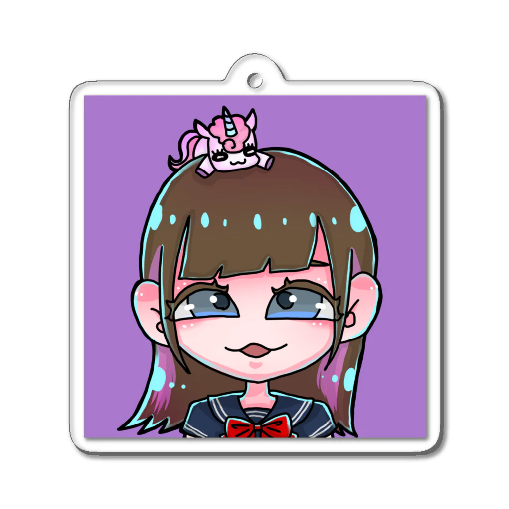 𝗧𝗶𝗡𝗮🦄💫てぃなのTiNa 似顔絵♡オリジナルグッズ Acrylic Key Chain