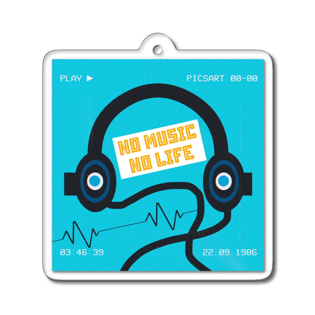 Blue Duck(ブルーダック)のNO MUSIC NO LIFE Acrylic Key Chain