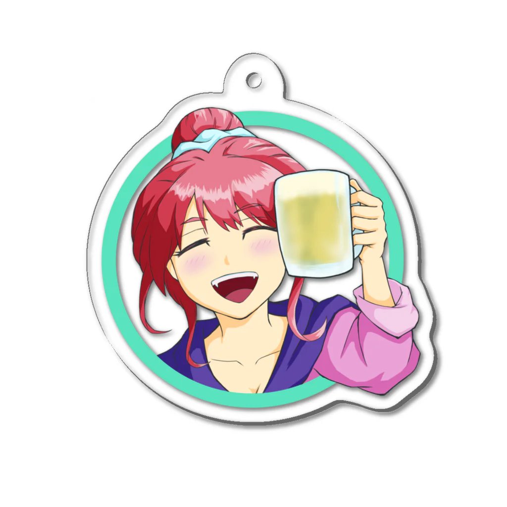 cho-sukeのほろ酔い女子 Acrylic Key Chain