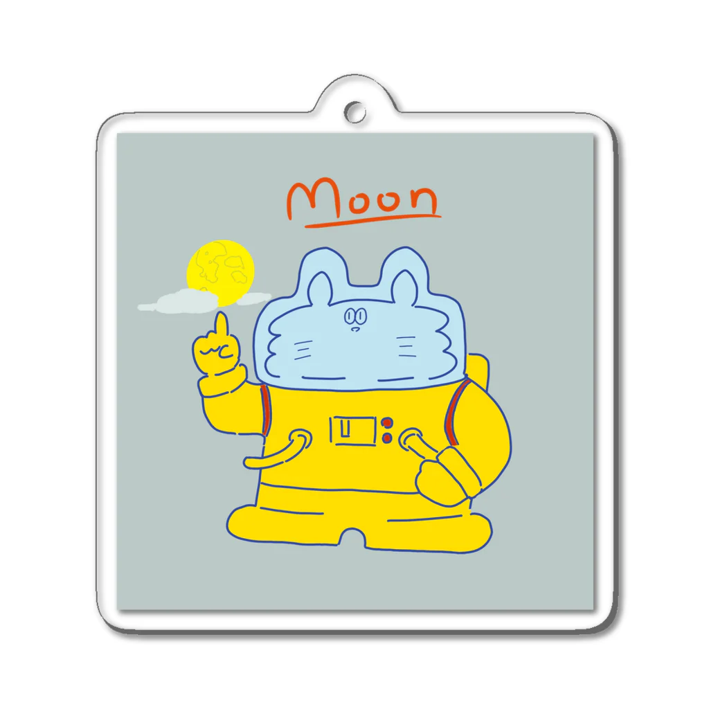 フライShopの宇宙なネコくん Acrylic Key Chain