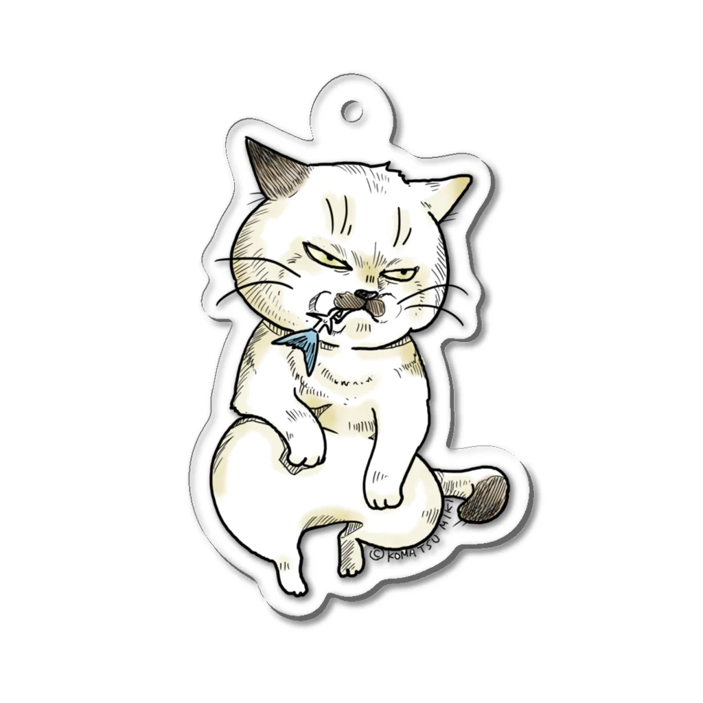 CAT⭐︎JUNKIEのおっさんみたいな猫 Acrylic Key Chain