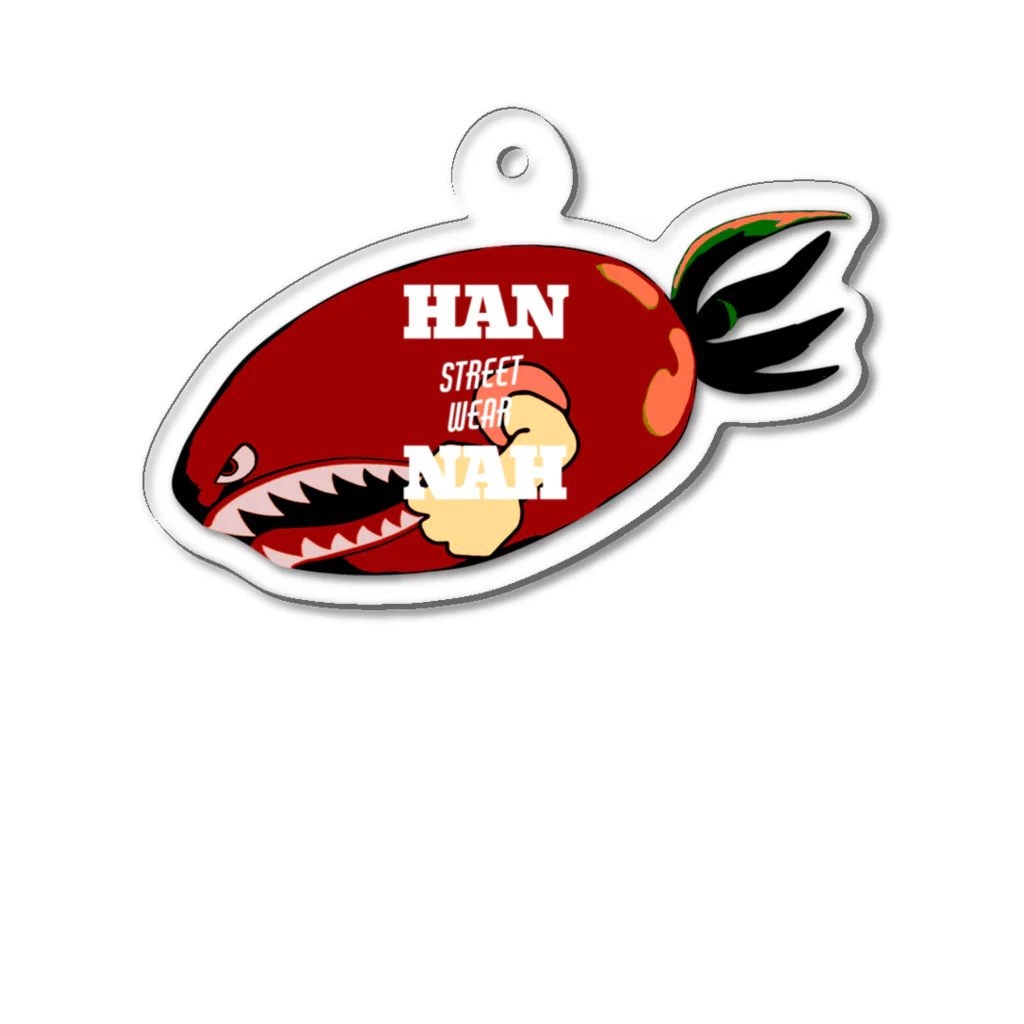 HANNAH street wear ハンナ　ストリートウェア(カバ店長)のHANNAH street wear "TOMATO MISSILE“ Acrylic Key Chain