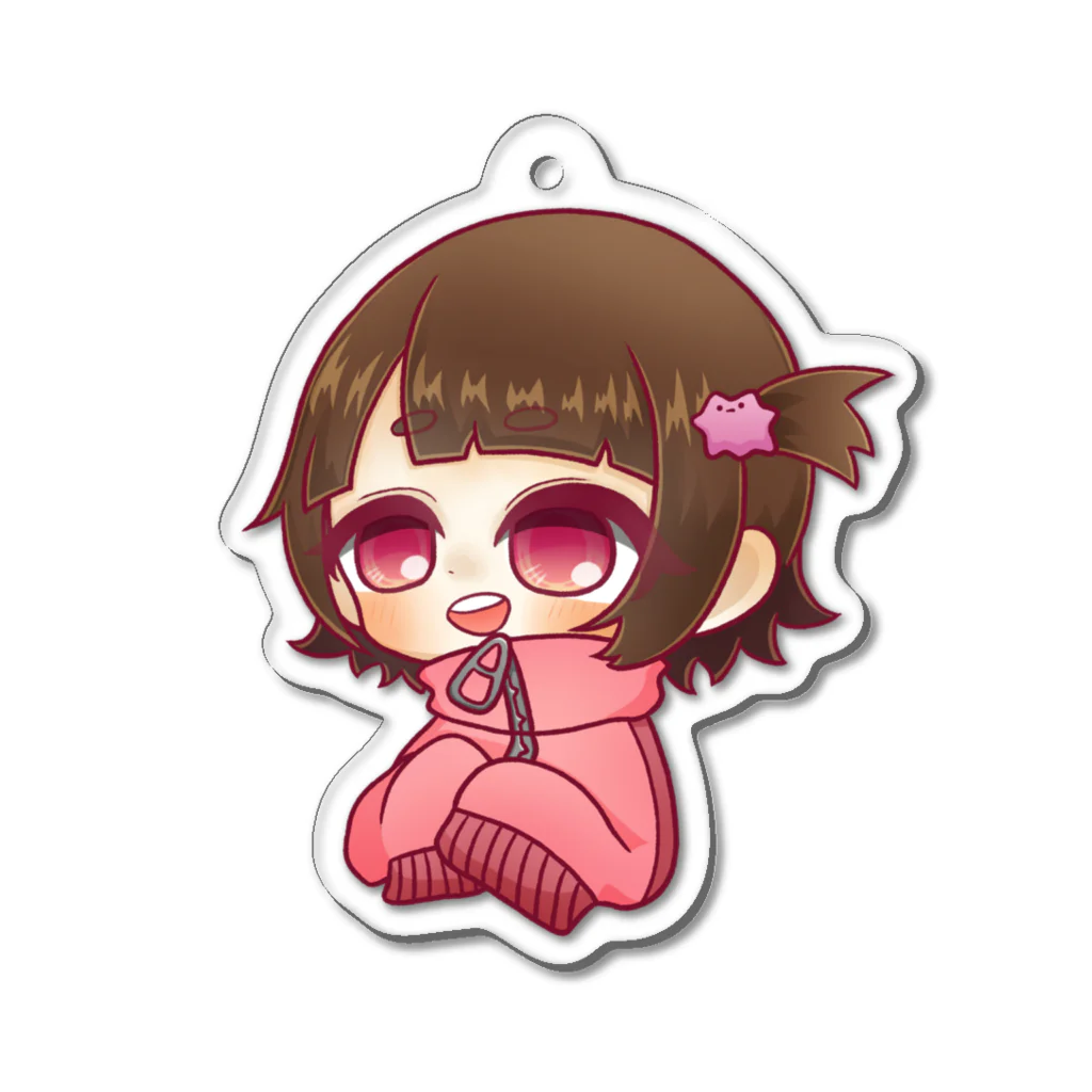 ゆんま!🧸イラスト依頼受付中!!のゆんまキーホルダー Acrylic Key Chain