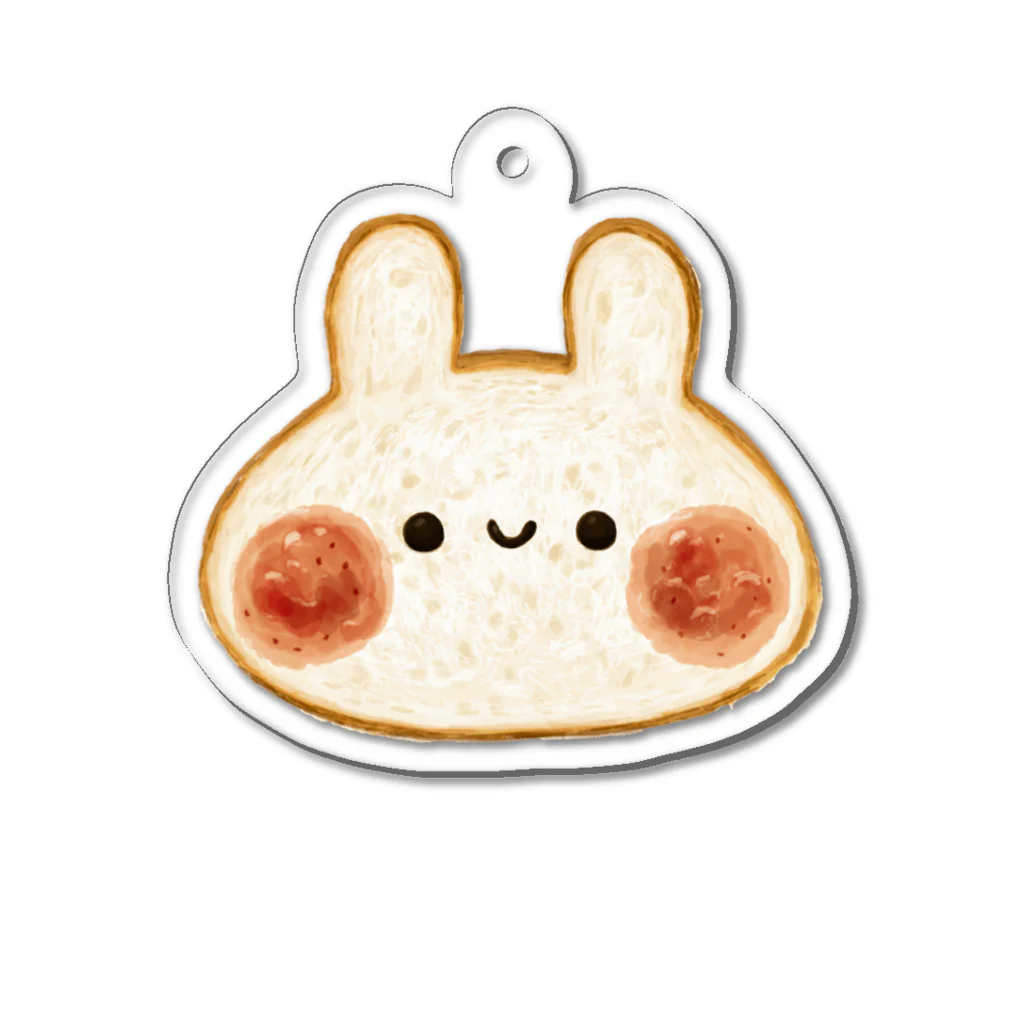 ＊momochy shop＊の食パンうさぎ Acrylic Key Chain