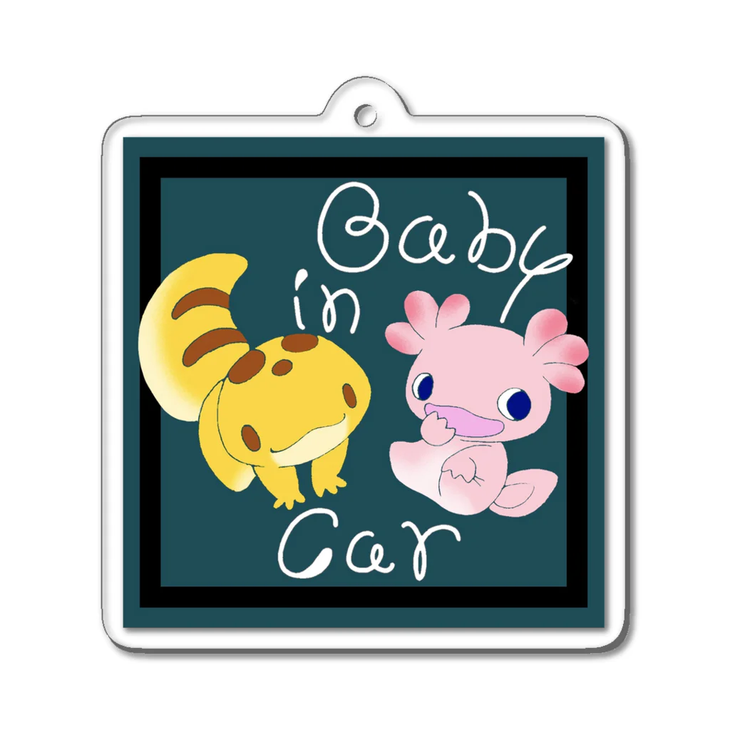 ぴーたーぱんのBaby in Car Acrylic Key Chain