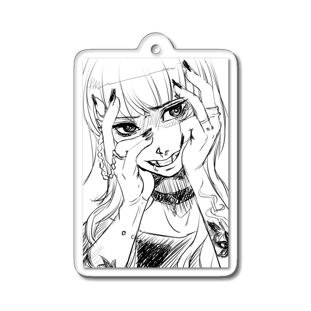 Magnetismのピアス女子 Acrylic Key Chain