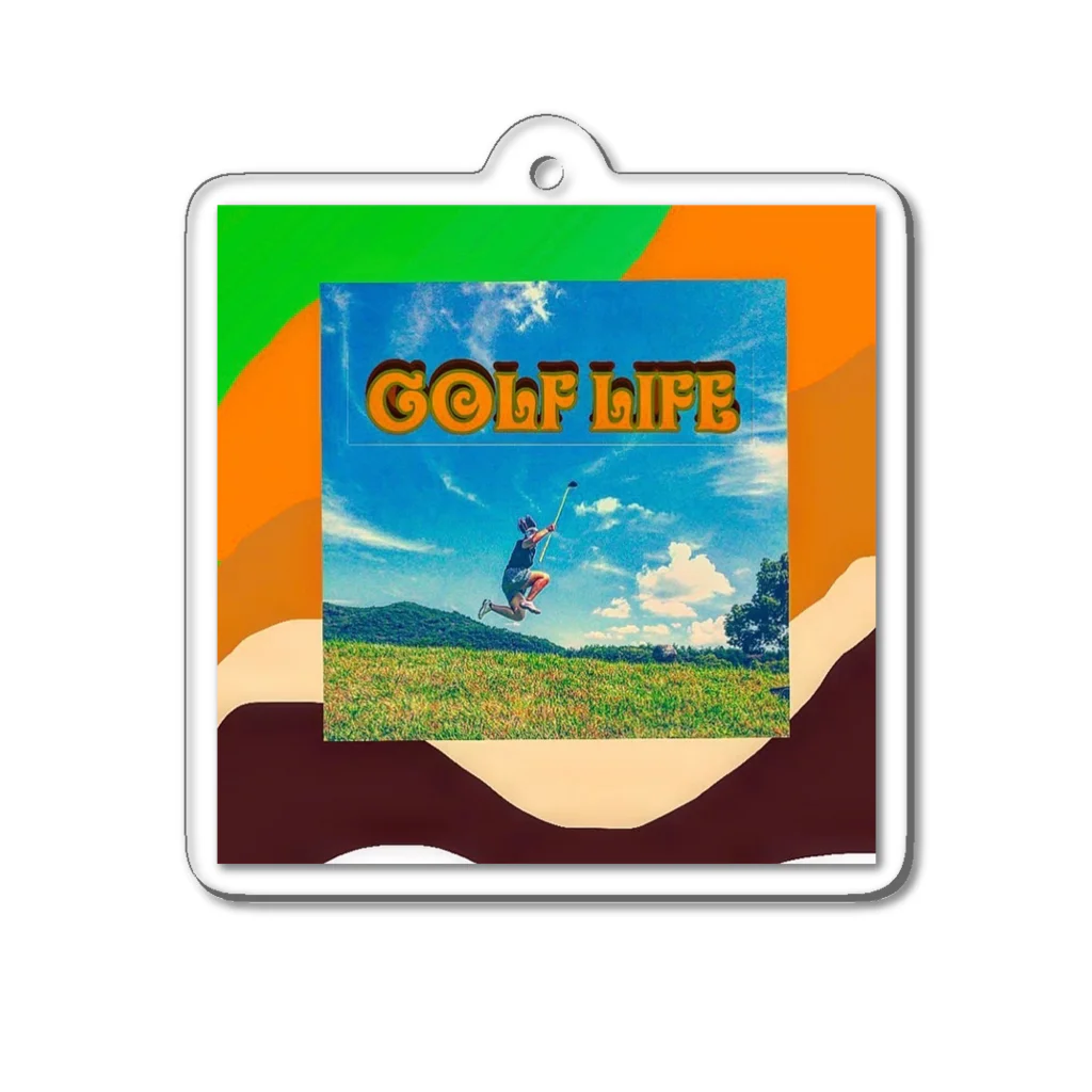 yanbarulove子のgolf life Acrylic Key Chain