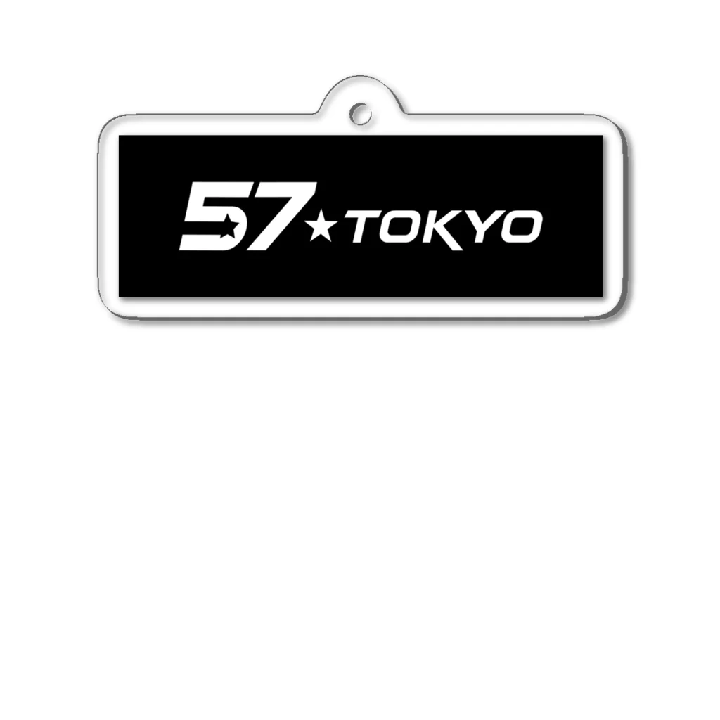 57☆TOKYO　SHOPの57☆TOKYO【黒背景ロゴver】 アクリルキーホルダー