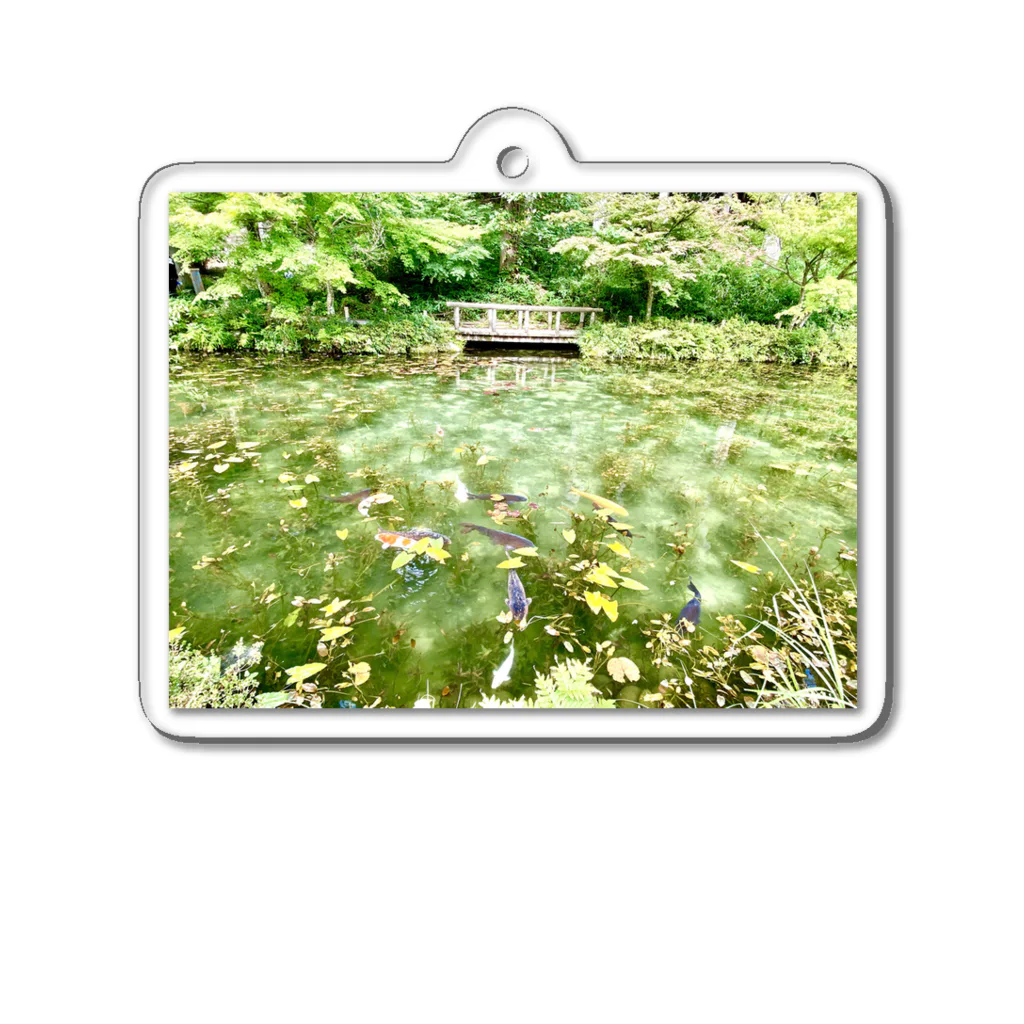 Shin Beethovenのモネの池 Acrylic Key Chain