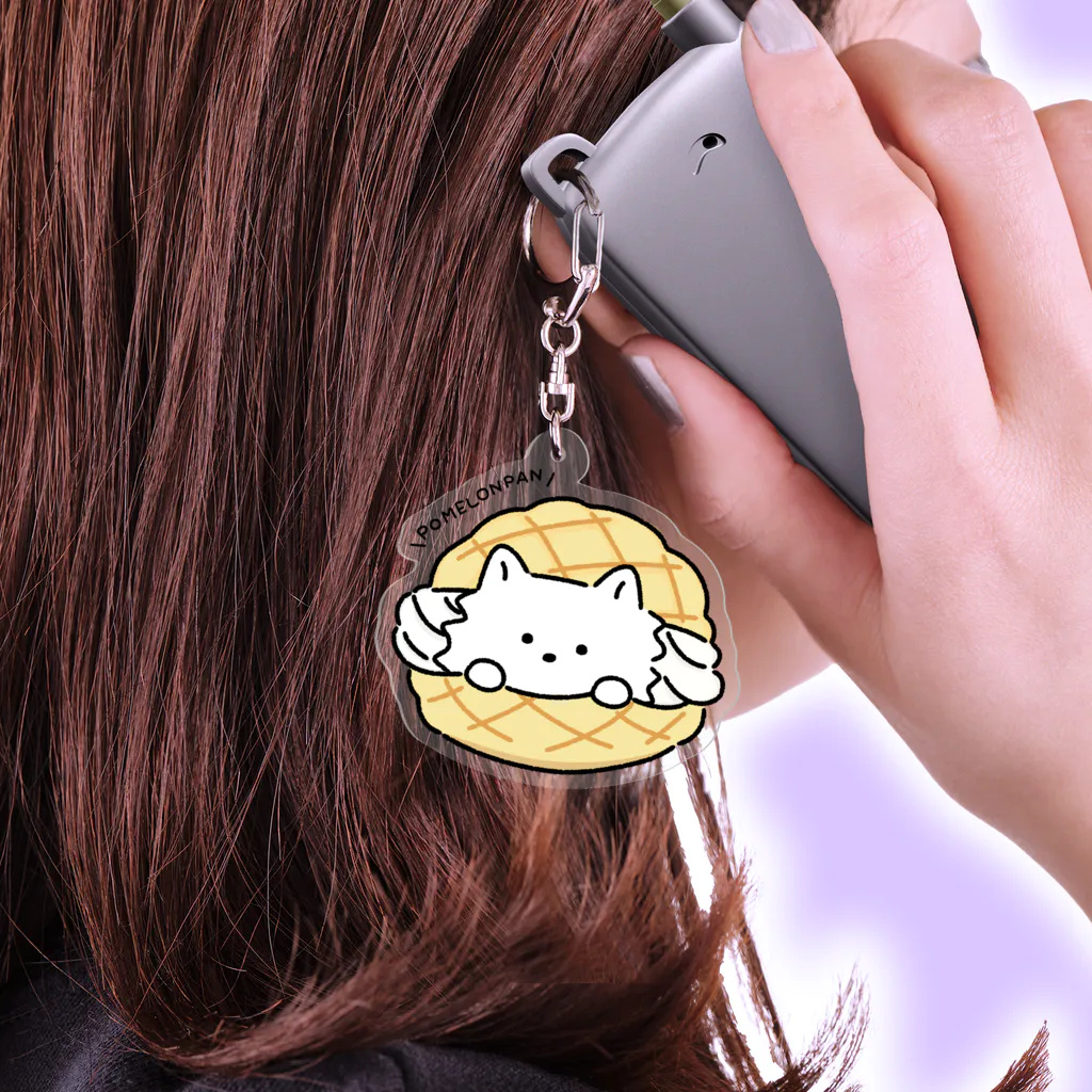Uuutan Pomelonのポメロンパン Acrylic Key Chain