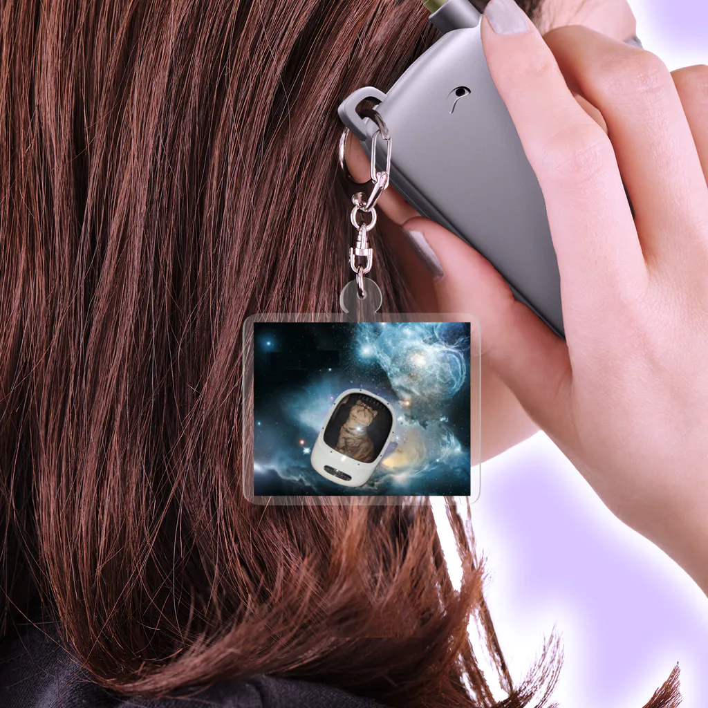 Space CatのSpace Cat Acrylic Key Chain