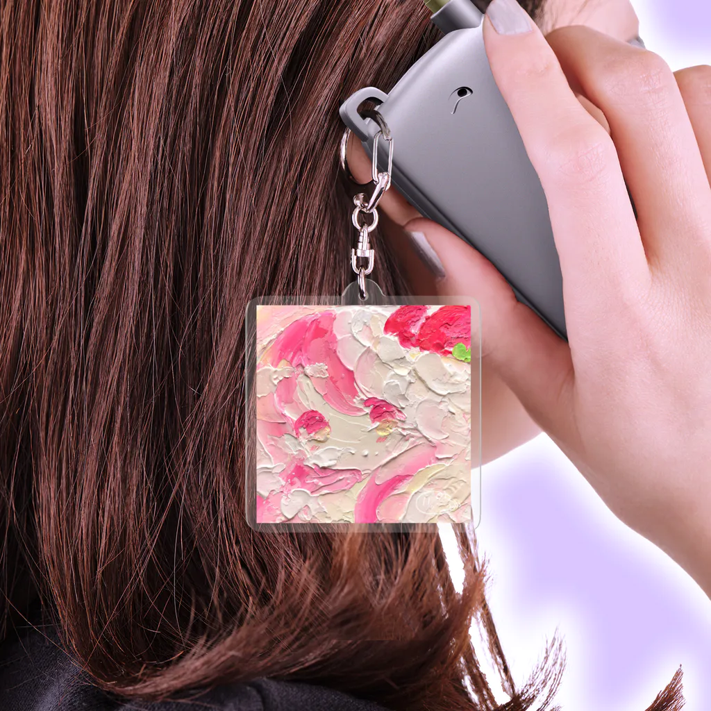 望楓の部屋のあまいあまいの、のみこんで Acrylic Key Chain