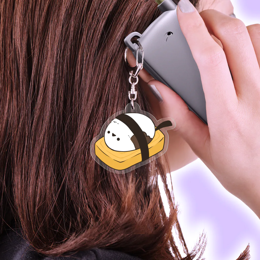 なないろ工房の寿司マエナガ たまご Acrylic Key Chain