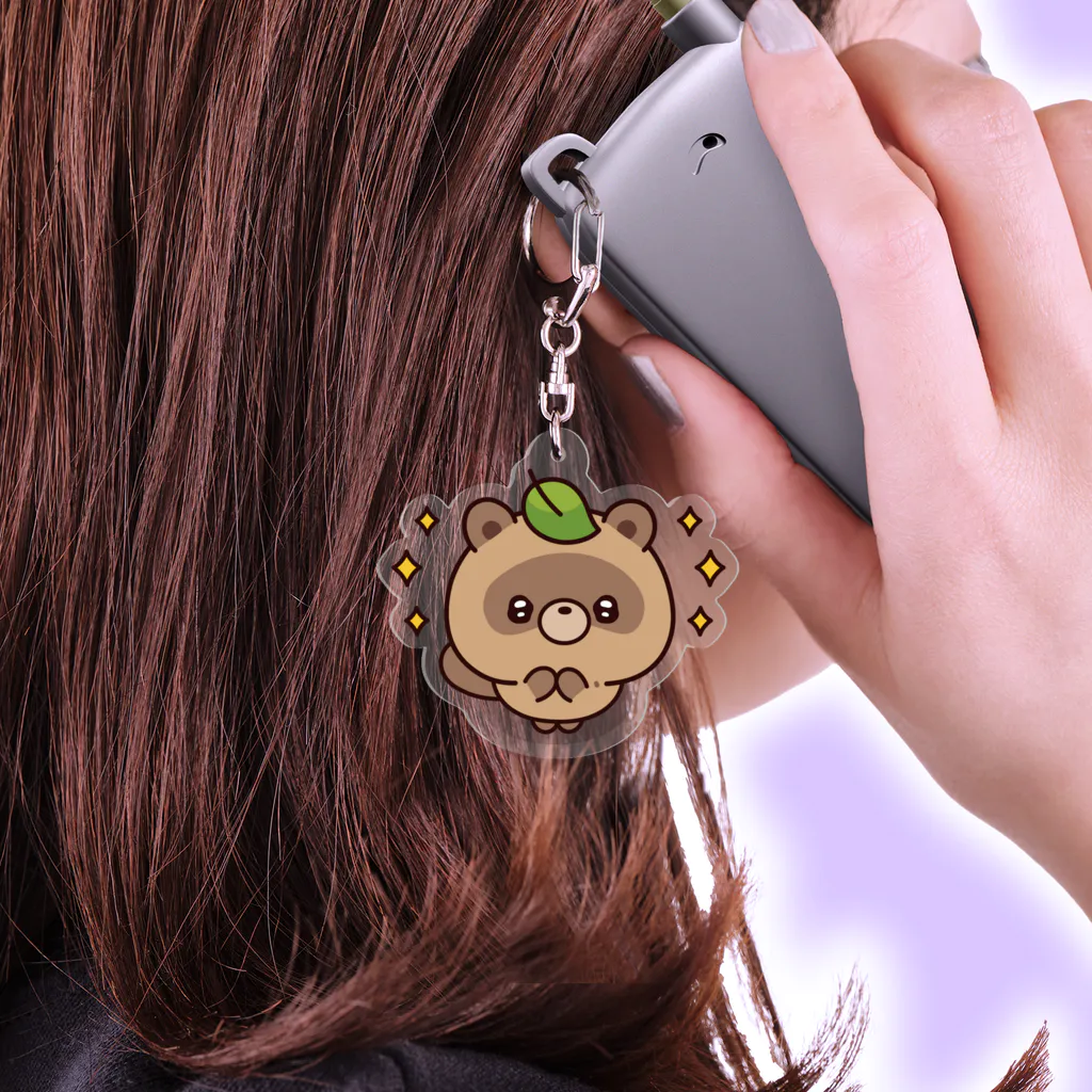 DECORのおはなしタヌキくん　きらきらver. Acrylic Key Chain