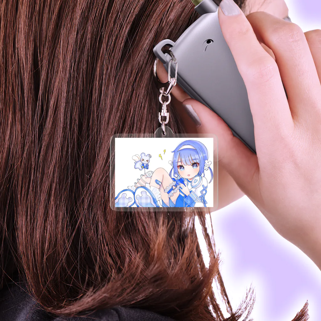 kodo_kodoの水色のサブカルちゃん Acrylic Key Chain