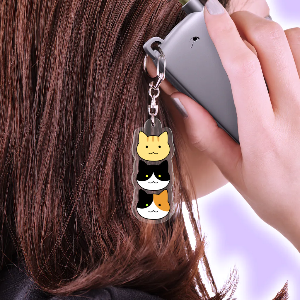 小さな3匹のアクキー / PygmyCat suzuri店 ( jam_filter )の