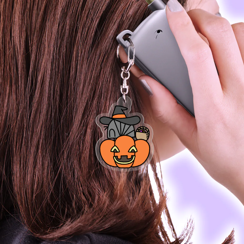 だんごむし売り場のはろうぃんだんごむし Acrylic Key Chain