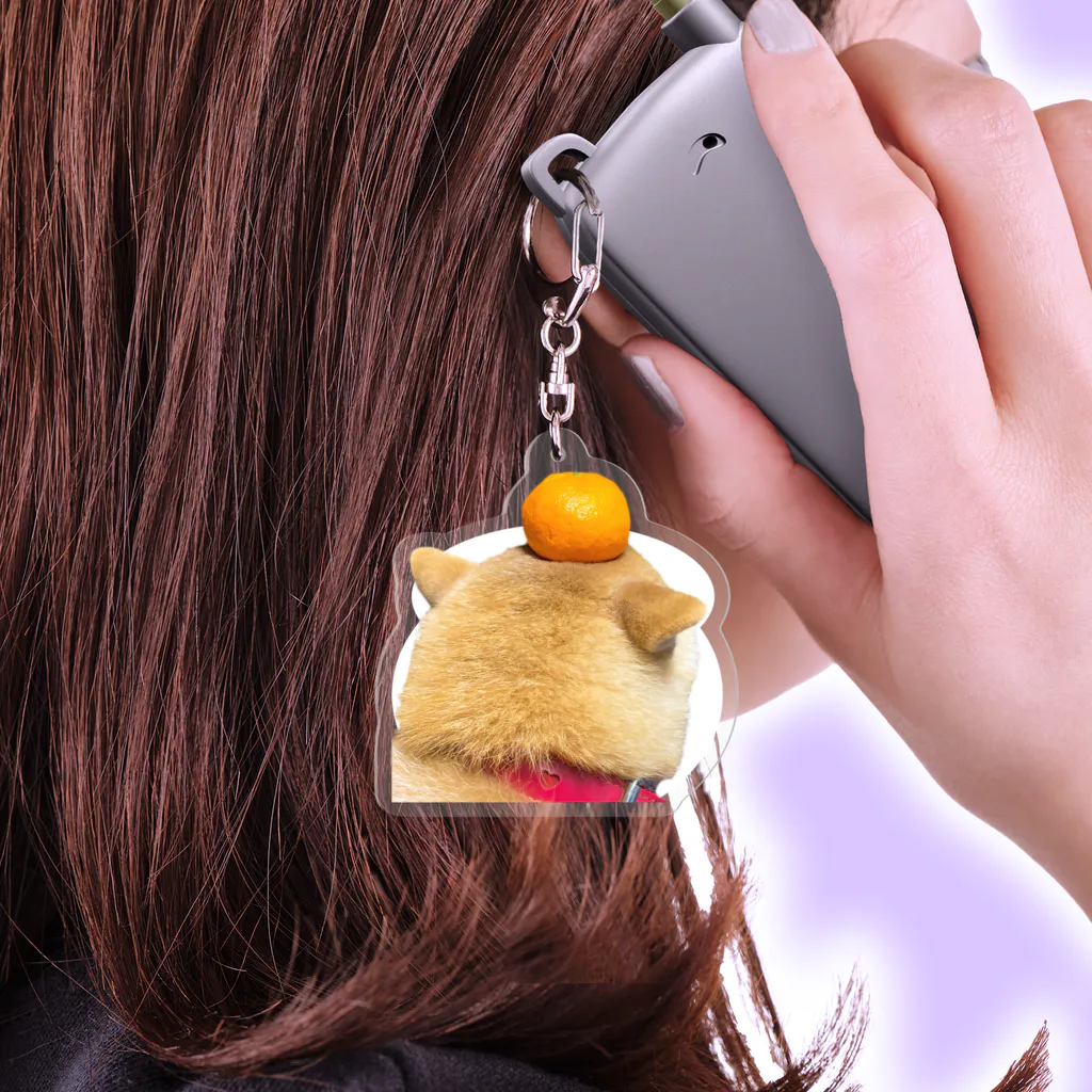 inubotの鏡もちちゃん Acrylic Key Chain