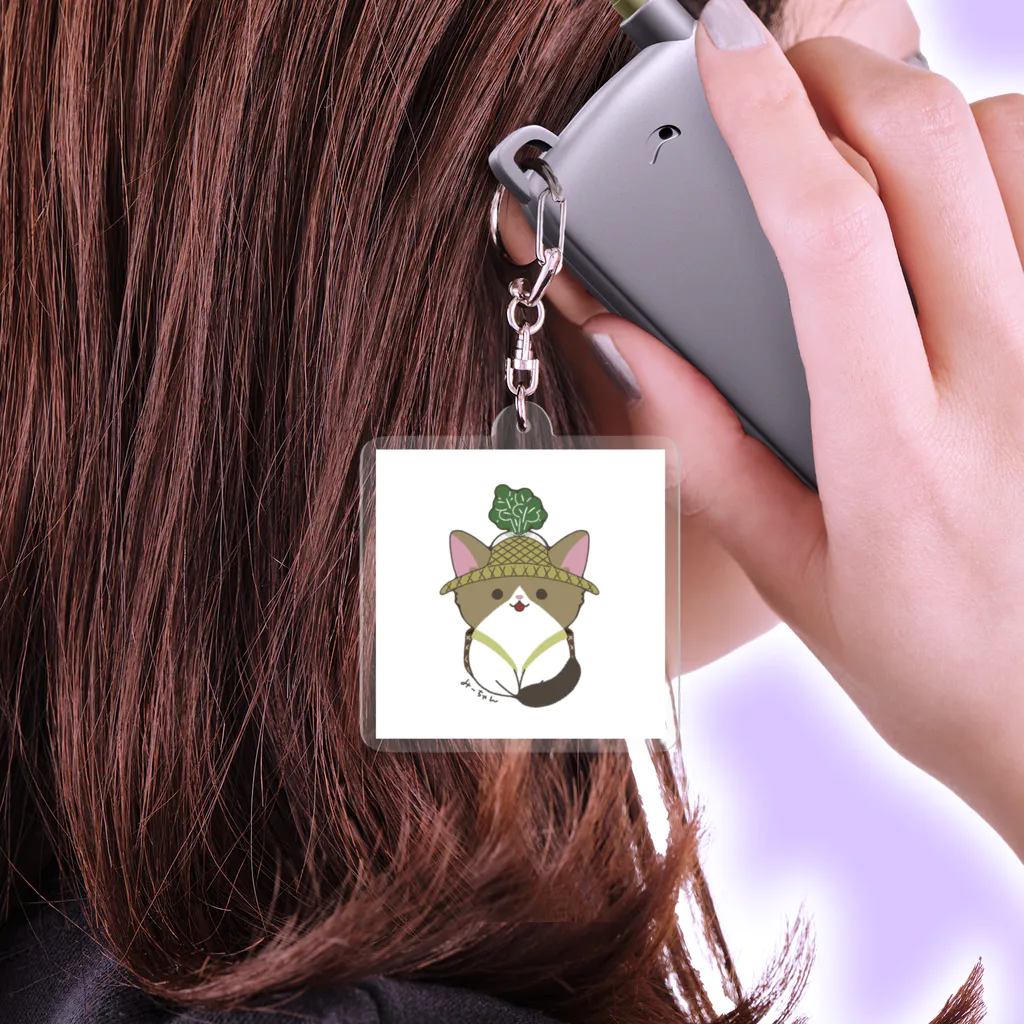 みたらししょっぷのお野菜みーちゃん Acrylic Key Chain