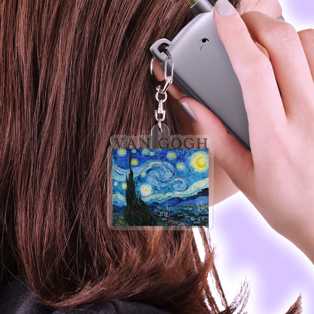 ゴッホ / 星月夜 The Starry Night 世界の名画 Acrylic Key