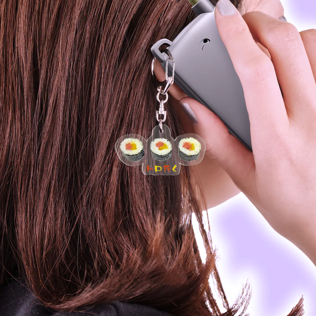 脂身通信Ｚのお寿司_巻き寿司_トロたく_230408 Acrylic Key Chain
