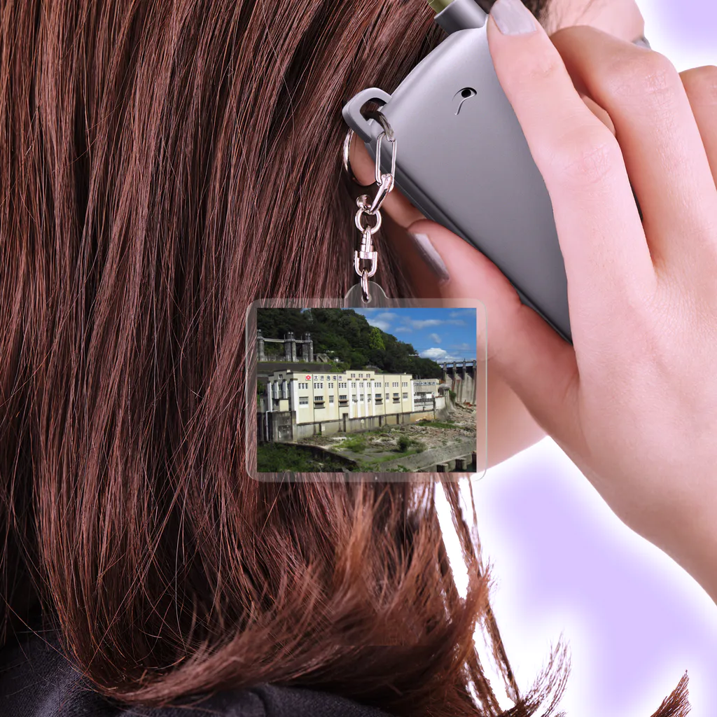 nexco大好き人の岐阜県恵那市 大井ダム発電所 Acrylic Key Chain