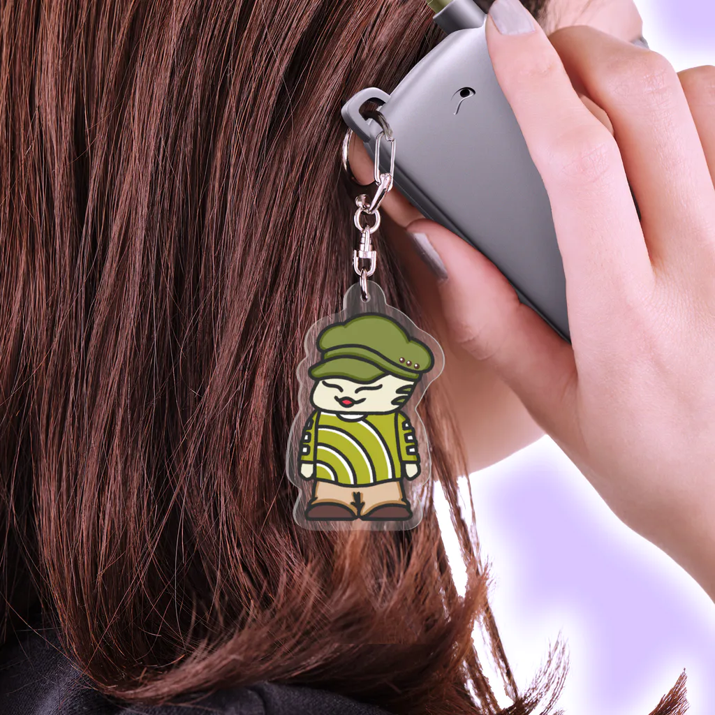 ワスイーツタウンのまっちゃティラミスさん Acrylic Key Chain
