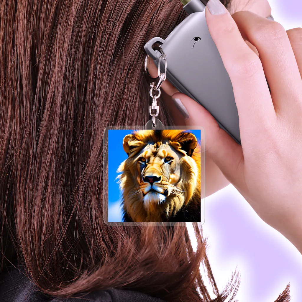 pandaの百獣の王 Acrylic Key Chain