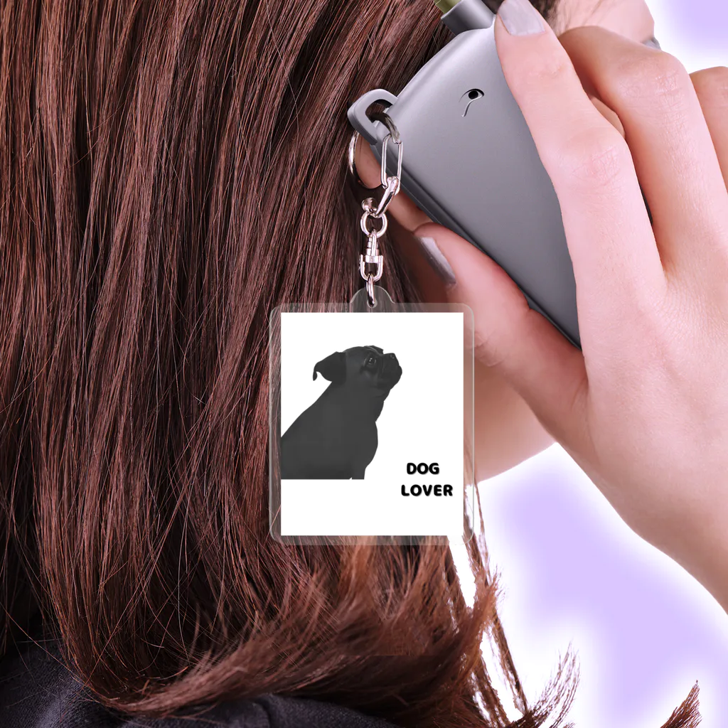 DOG LOVERのDOG LOVER（パグ） Acrylic Key Chain