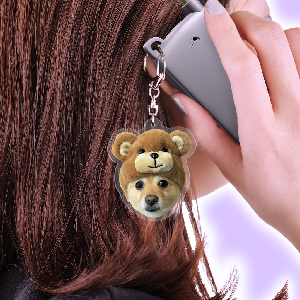ポメラニアンのポメくん【公式グッズ】のポメラニアンのポメくん Acrylic Key Chain