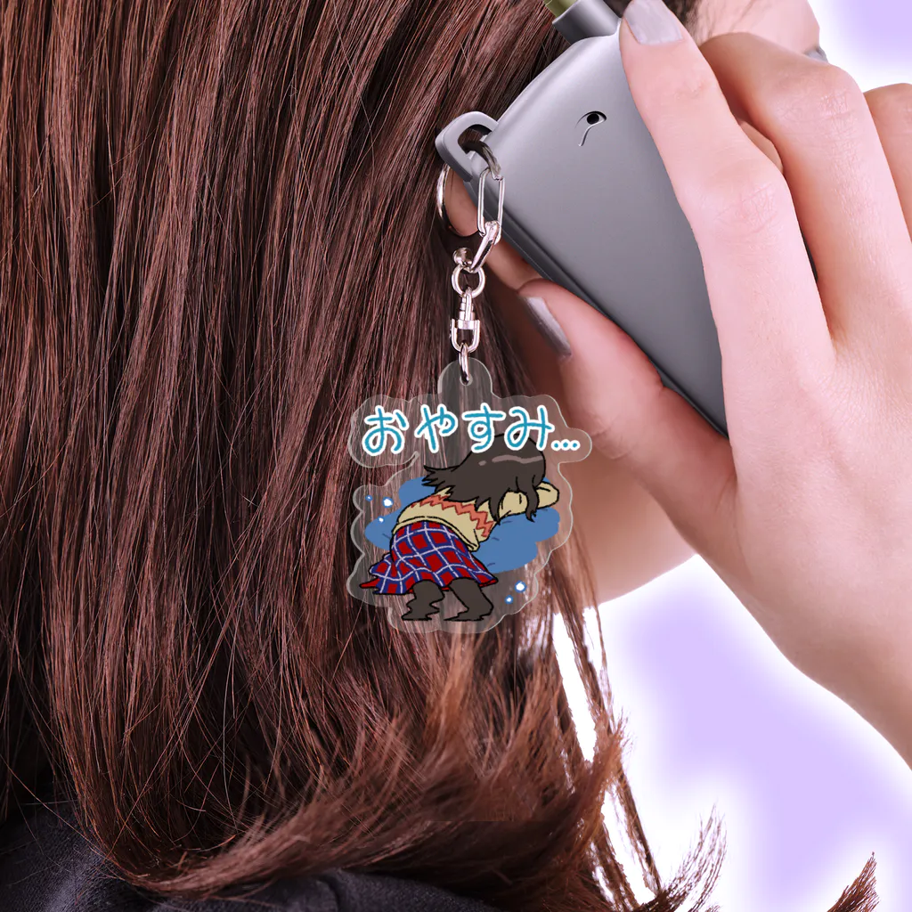 超水道のghostpiaいろいろスタンプ - おやすみ… Acrylic Key Chain