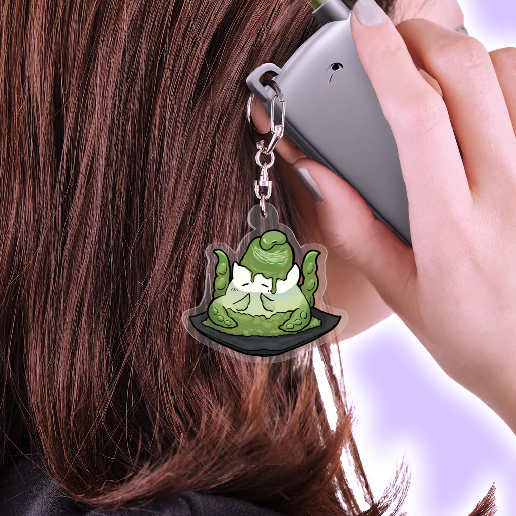 Ωもちのおもちモンスター：Ωずんだ Acrylic Key Chain