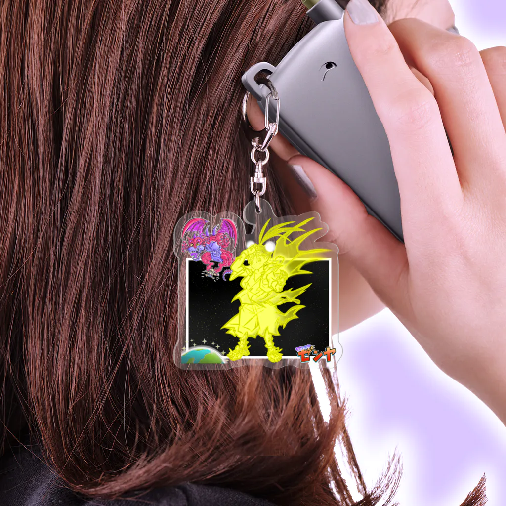 モロ‼‼㊙ショップ🏰のさあ、“眠り”はココまでだ‼‼‼アクリルキーホルダー『モロ全開‼‼ゼンヤ』🌏☄🐉 Acrylic Key Chain
