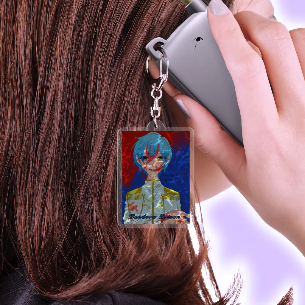 石蕗霧のグッズ置き場のミスティ(扉絵) Acrylic Key Chain