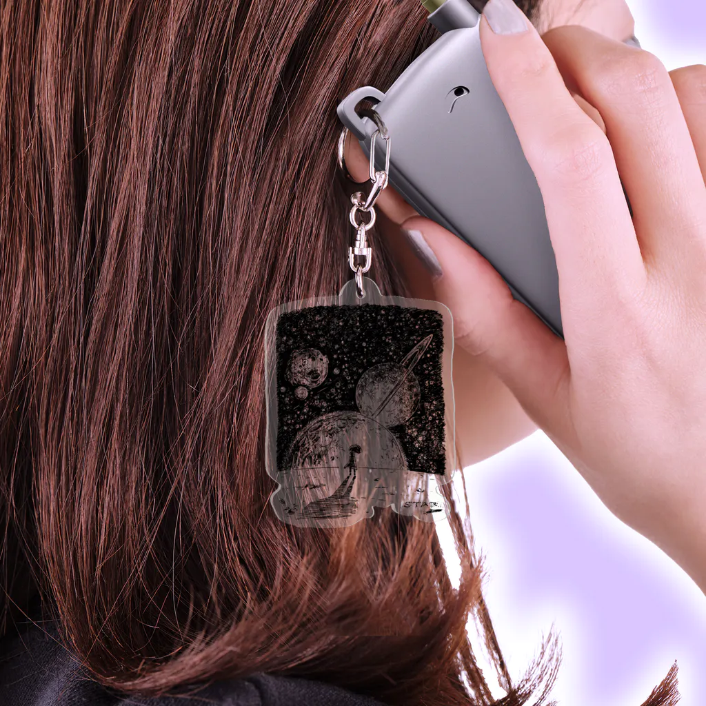 hearthead82のスペースジャーニー Acrylic Key Chain