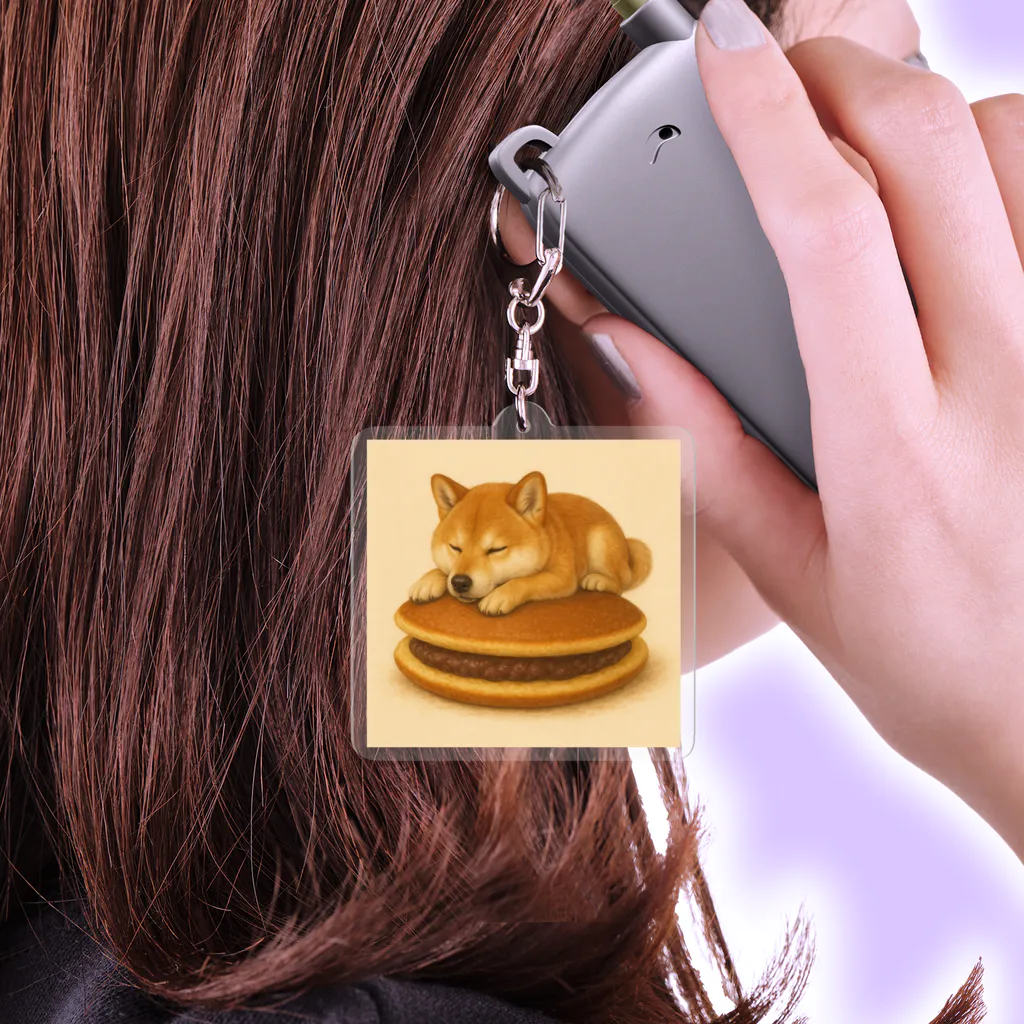 Mofumofu design のしばどらスリープ Acrylic Key Chain
