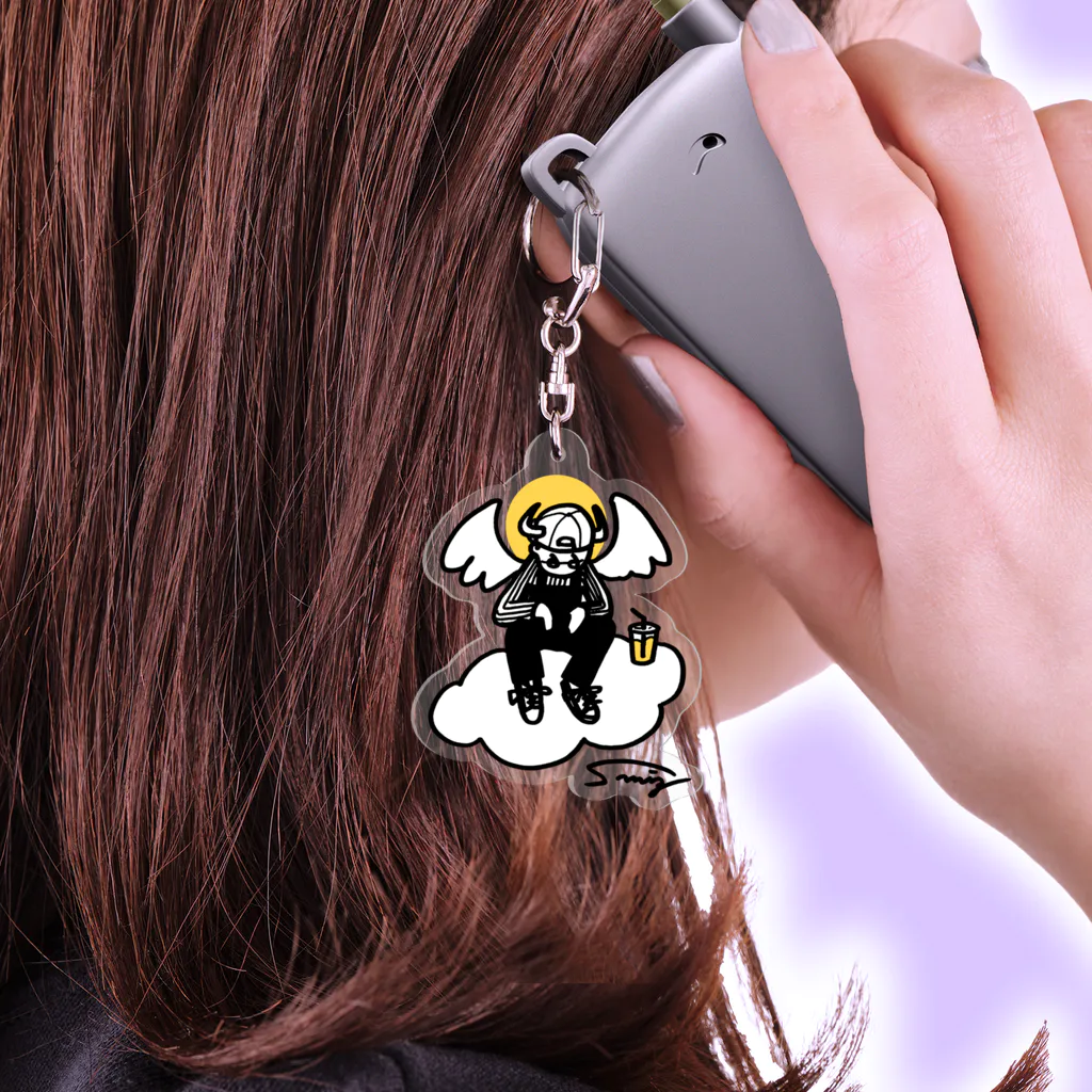 SmizのWating in the wings Acrylic Key Chain