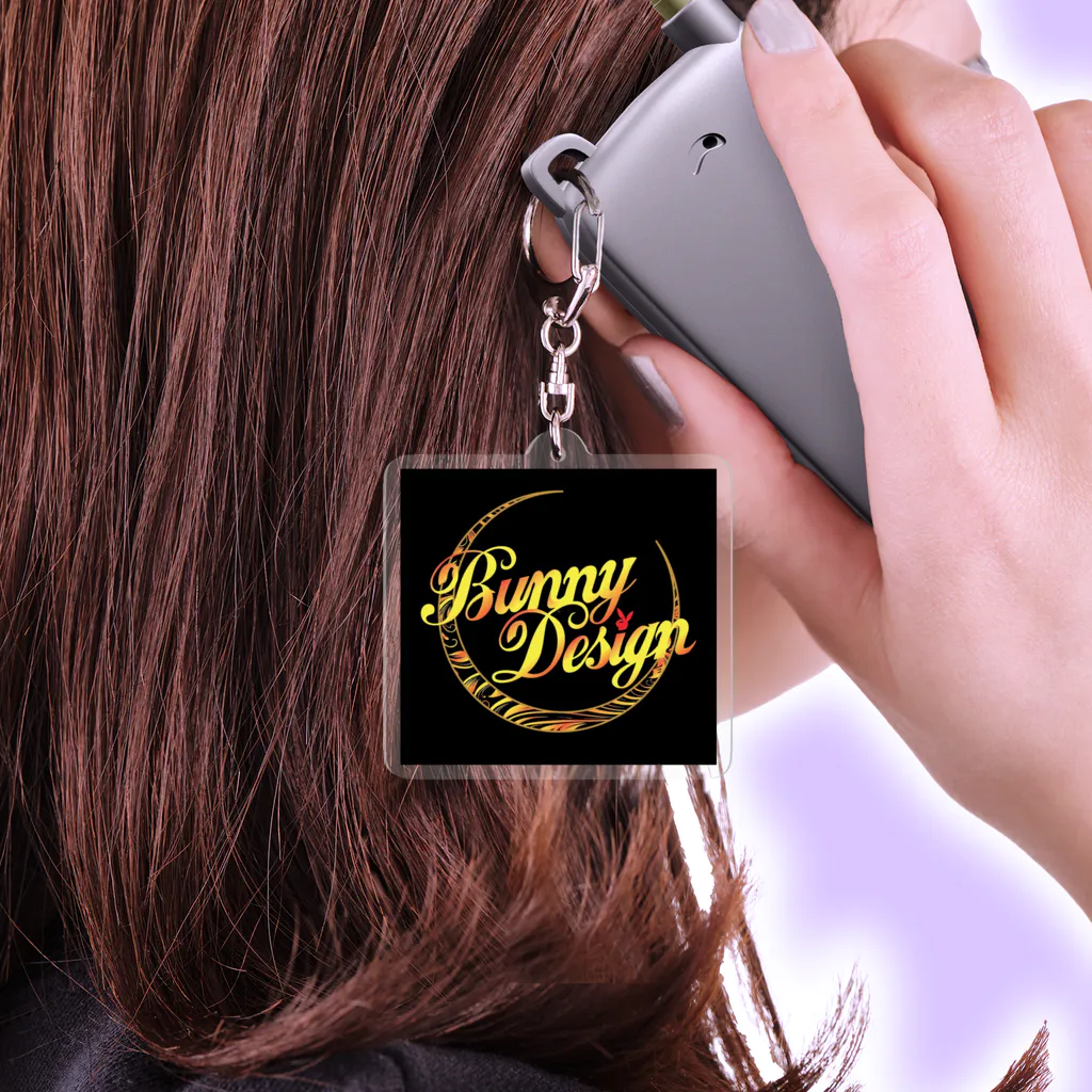 HoneyBunnyのBunny Design Logo Acrylic Key Chain