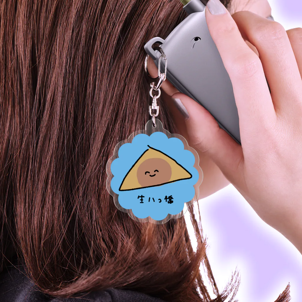 生八つ橋 Acrylic Key Chain by 1374design(iminashi design 生八つ橋 Acrylic Key Chain by 1374design(iminashi design