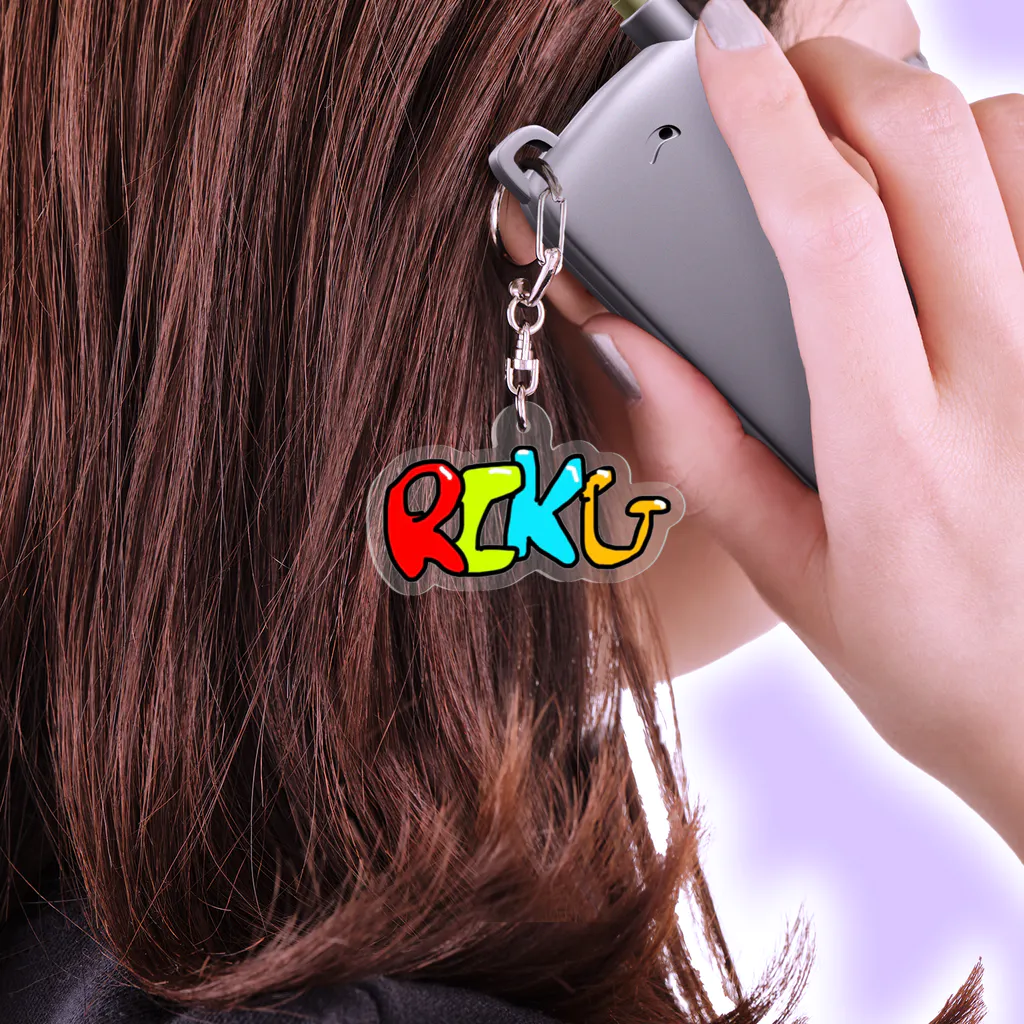 RIKUのグッズ屋さんのおバカキーホルダー Acrylic Key Chain