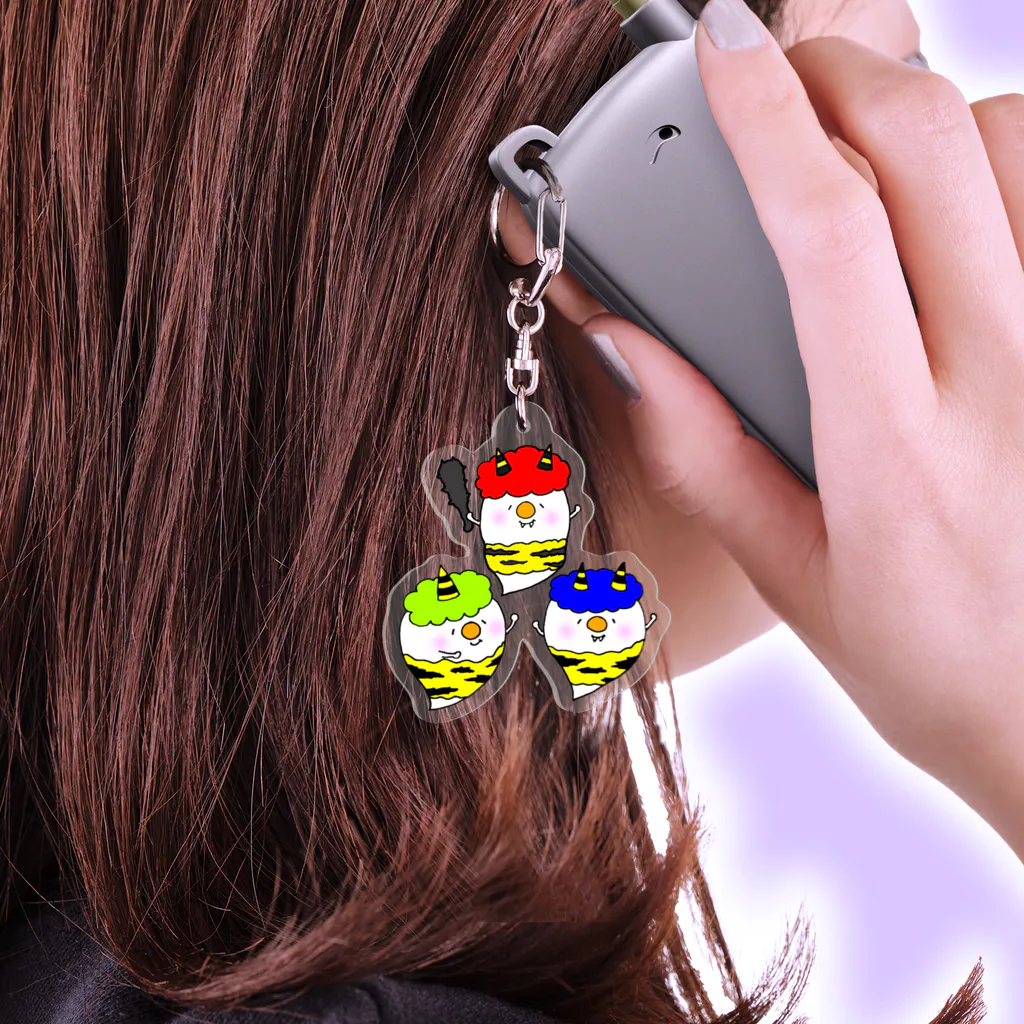 ゴロゴロのおばけ鬼ちゃん Acrylic Key Chain