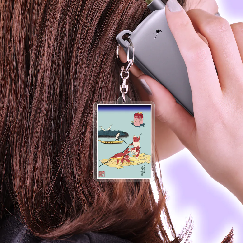 Rigelの金魚づくし いかだのり Acrylic Key Chain