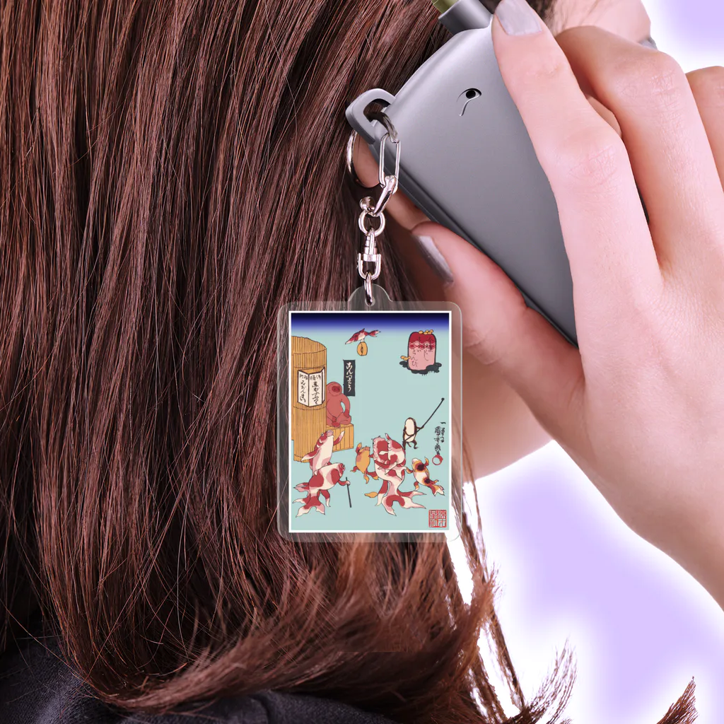 Rigelの金魚づくし さらいとんび Acrylic Key Chain