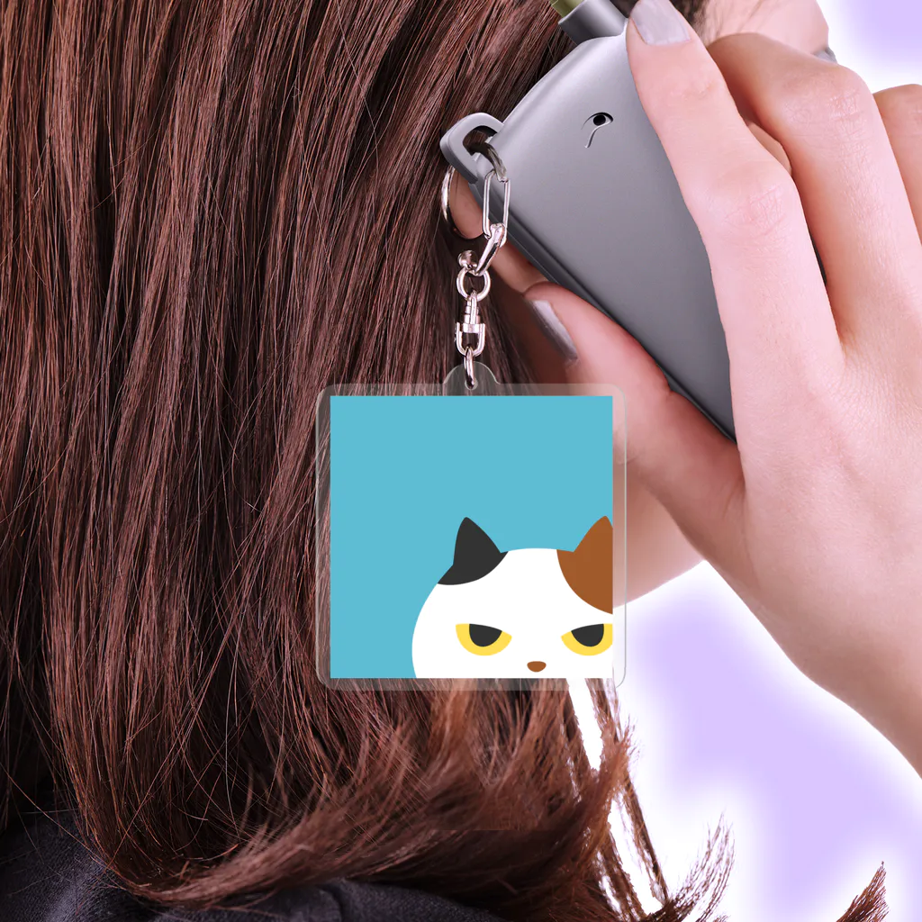 まさきち商店の三毛猫ちゃん（カラー） Acrylic Key Chain
