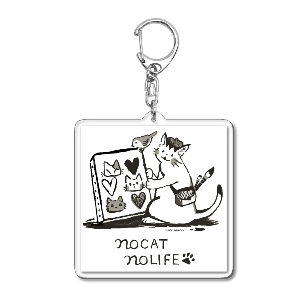 猫のグッズ屋 “ ねこつながり "のno CAT no LIFE アクリルキーホルダー